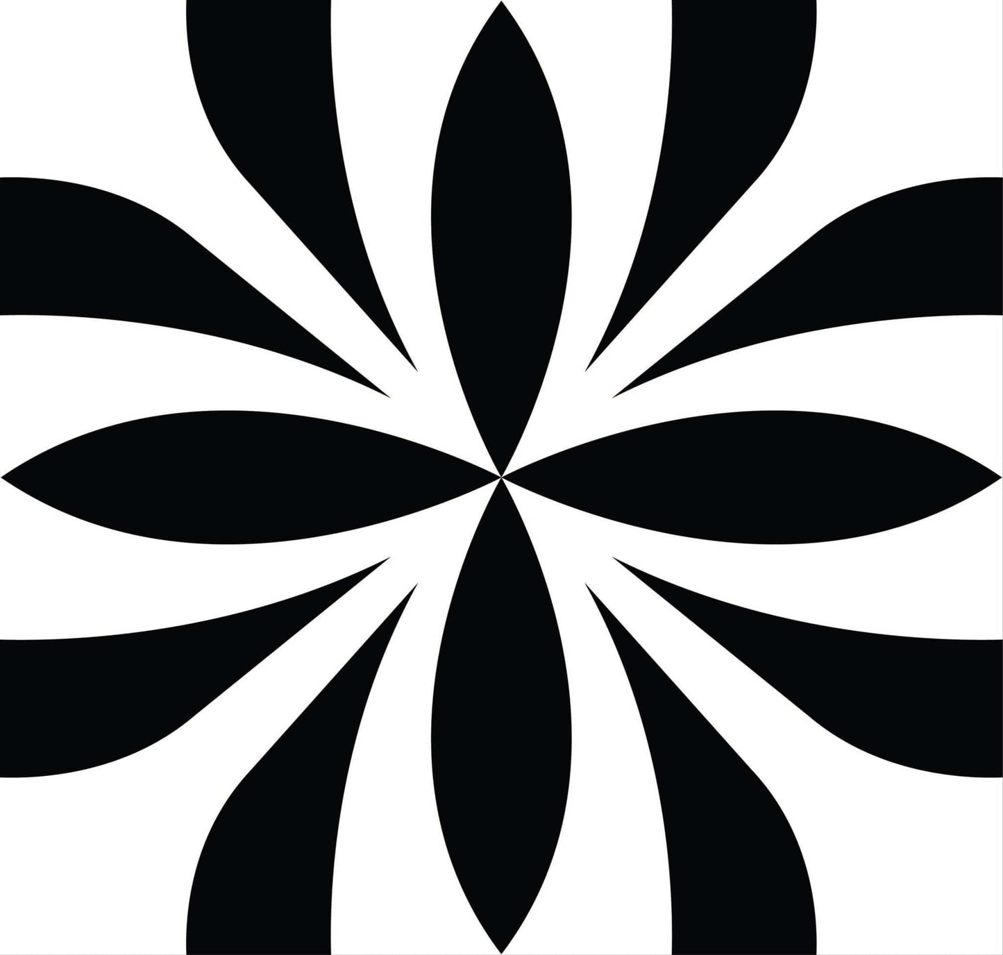 6" X 6" Black and White Colla Peel and Stick Removable Tiles - Homeroots - Flyclothing LLC