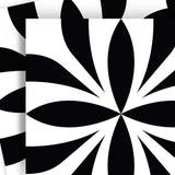 6" X 6" Black and White Colla Peel and Stick Removable Tiles - Homeroots - Flyclothing LLC