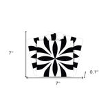 7" X 7" Black and White Colla Peel and Stick Removable Tiles - Homeroots - Flyclothing LLC
