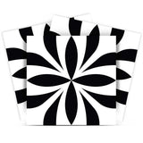 7" X 7" Black and White Colla Peel and Stick Removable Tiles - Homeroots - Flyclothing LLC
