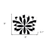 8" X 8" Black and White Colla Peel and Stick Removable Tiles - Homeroots - Flyclothing LLC
