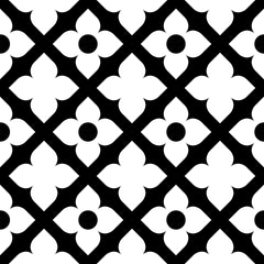 4" X 4" Black and White Dia Peel and Stick Removable Tiles - Homeroots
