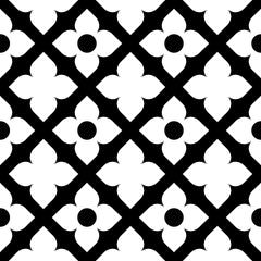5" X 5" Black and White Dia Peel and Stick Removable Tiles