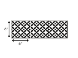 6" X 6" Black and White Dia Peel and Stick Removable Tiles - Homeroots - Flyclothing LLC