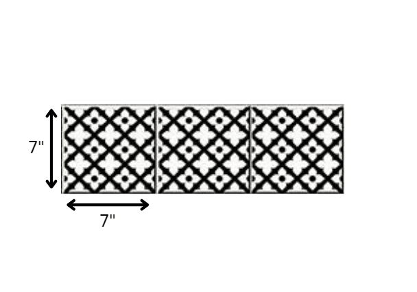 7" X 7" Black and White Dia Peel and Stick Removable Tiles - Homeroots - Flyclothing LLC