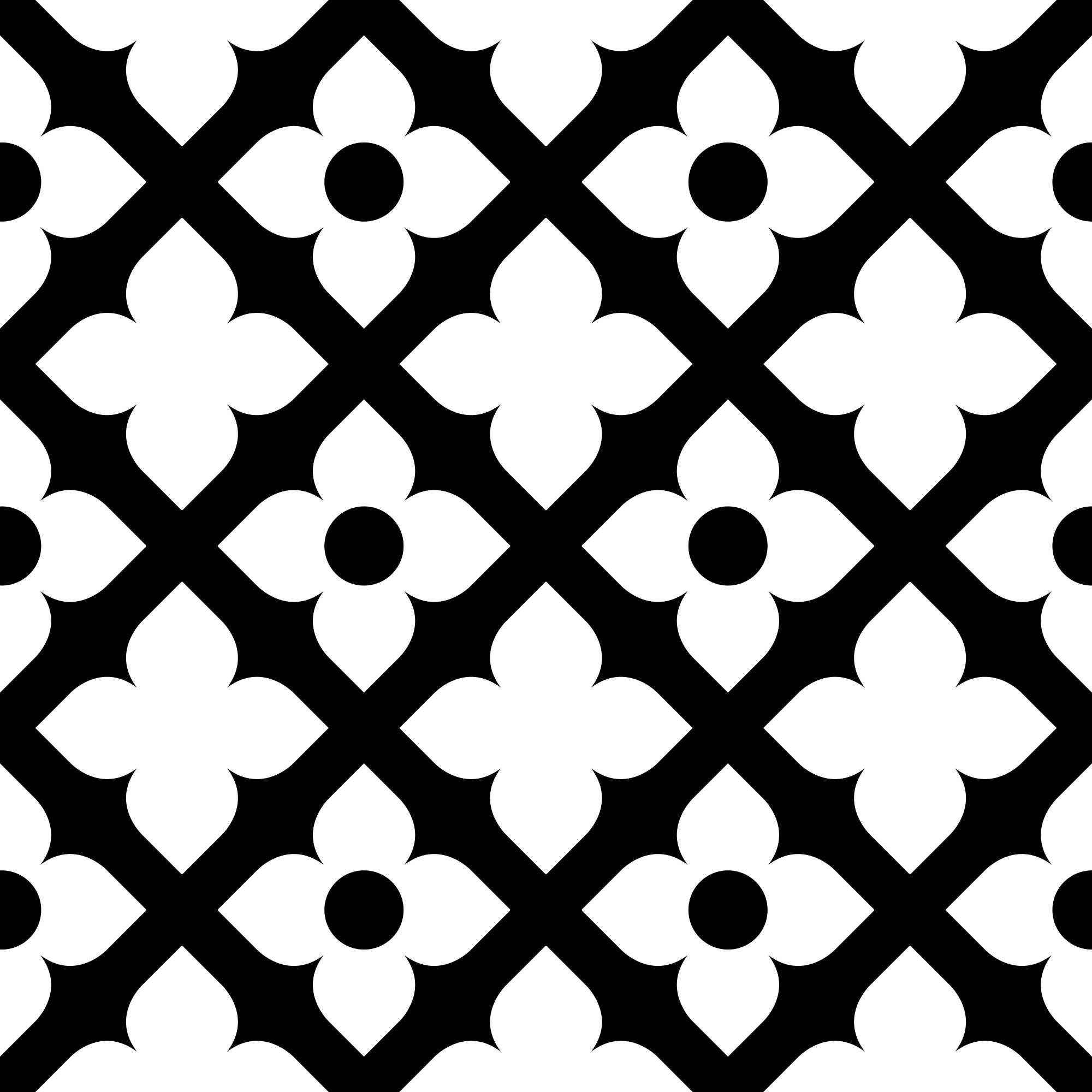7" X 7" Black and White Dia Peel and Stick Removable Tiles