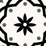 4" X 4" Black and White Rolla Peel and Stick Removable Tiles - Homeroots - Flyclothing LLC
