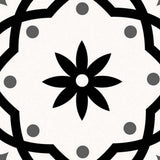 6" X 6" Black and White Rolla Peel and Stick Removable Tiles - Homeroots - Flyclothing LLC