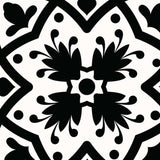 4" X 4" Black White and Gray Bella Peel and Stick Tiles - Homeroots