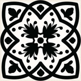 4" X 4" Black White and Gray Bella Peel and Stick Tiles - Homeroots - Flyclothing LLC