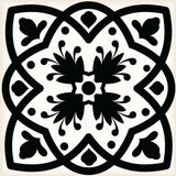 6" X 6" Black White and Gray Bella Peel and Stick Tiles - Homeroots - Flyclothing LLC