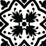 7" X 7" Black White and Gray Bella Peel and Stick Tiles - Homeroots - Flyclothing LLC