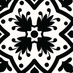 8" X 8" Black White and Gray Bella Peel and Stick Tiles