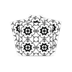 6" X 6" Black and White Gerber Peel and Stick Removable Tiles - Homeroots