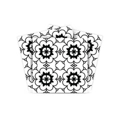 7" X 7" Black and White Gerber Peel and Stick Removable Tiles