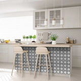 4" X 4" Black and White Quattra Peel and Stick Removable Tiles - Homeroots - Flyclothing LLC