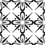 5" X 5" Black and White Quattra Peel and Stick Removable Tiles - Homeroots - Flyclothing LLC