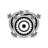 5" X 5" Black and White Posy Peel and Stick Removable Tiles - Homeroots - Flyclothing LLC