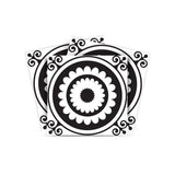 5" X 5" Black and White Posy Peel and Stick Removable Tiles - Homeroots - Flyclothing LLC