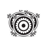 8" X 8" Black and White Posy Peel and Stick Removable Tiles - Homeroots - Flyclothing LLC