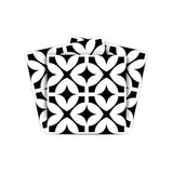 5" X 5" Black and White Pinna Peel and Stick Removable Tiles - Homeroots - Flyclothing LLC