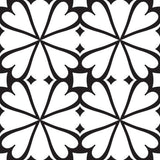 5" X 5" Black and White Clove Peel and Stick Removable Tiles - Homeroots - Flyclothing LLC