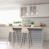 7" X 7" Black and White Clove Peel and Stick Removable Tiles - Homeroots - Flyclothing LLC