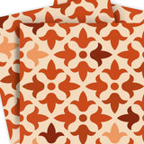 5" X 5" Terra Cotta Tango Peel and Stick Tiles - Homeroots
