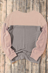Color Block Dropped Shoulder T-Shirt - Trendsi - Flyclothing LLC