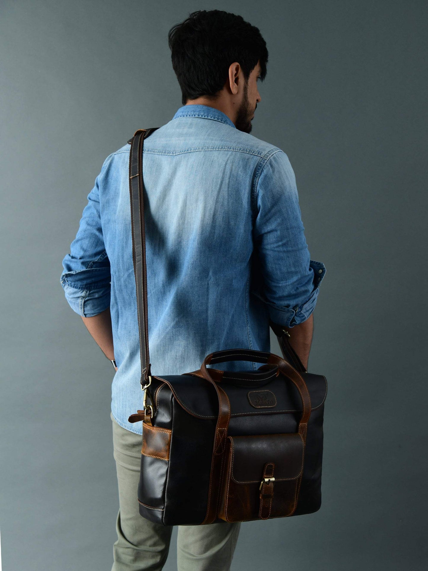 Walker Office Travel Top Handle Bag - Classy Leather Bags - Flyclothing LLC