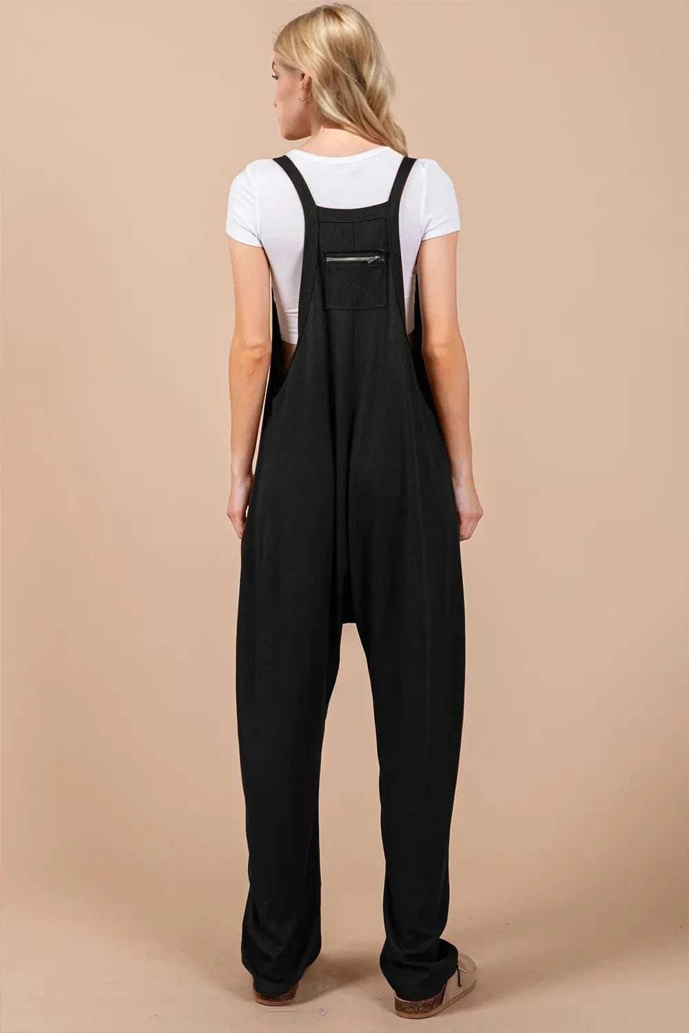 Oh Full Size V-Neck Wide Strap Overalls with Pockets - Trendsi - Flyclothing LLC