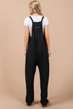 Oh Full Size V-Neck Wide Strap Overalls with Pockets - Trendsi