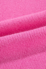 Contrast Half Sleeve Knit Top - Trendsi - Flyclothing LLC