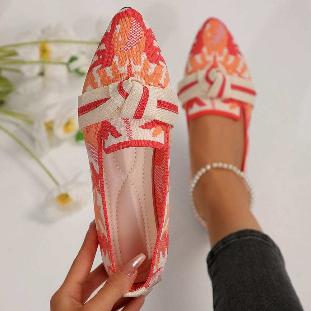 Mesh Point Toe Flat Slip-Ons - Trendsi - Flyclothing LLC