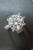 5 Carat Moissanite 925 Sterling Silver Ring - Trendsi - Flyclothing LLC