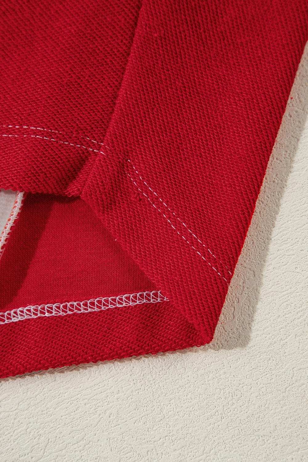 Striped Johnny Collar Long Sleeve Sweatshirt - Trendsi - Flyclothing LLC