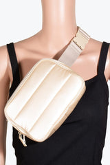 Fame Quilted Nylon Crossbody Bag - Trendsi
