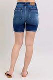 Judy Blue Full Size High Waist Bermudas Jeans W/ Back Flap Pockets Plus Size - Trendsi - Flyclothing LLC