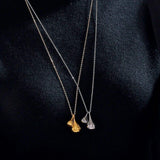 Stainless Steel Water Drop Shape Pendant Necklace - Trendsi - Flyclothing LLC