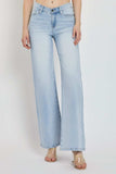 RISEN Full Size Wide Leg V Dipped Front Waist Jeans - Trendsi - Flyclothing LLC