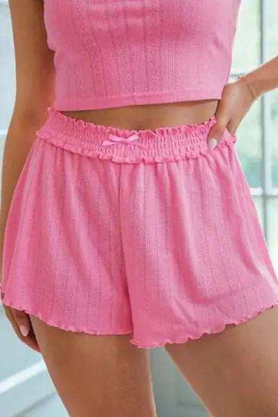 Button Down Cardigan, Cami and Shorts Set - Trendsi - Flyclothing LLC