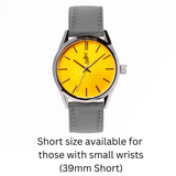 Yellow Sunburst Watch - The Beyond Boring Watch Company - Flyclothing LLC