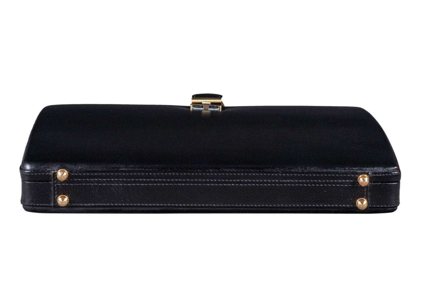 Leather Executive Men's Leather Attache Briefcase - Black - Classy Leather Bags - Flyclothing LLC