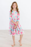 Petal Perfection 3/4 Sleeve Pocket Twirl Dress - Mila & Rose ®