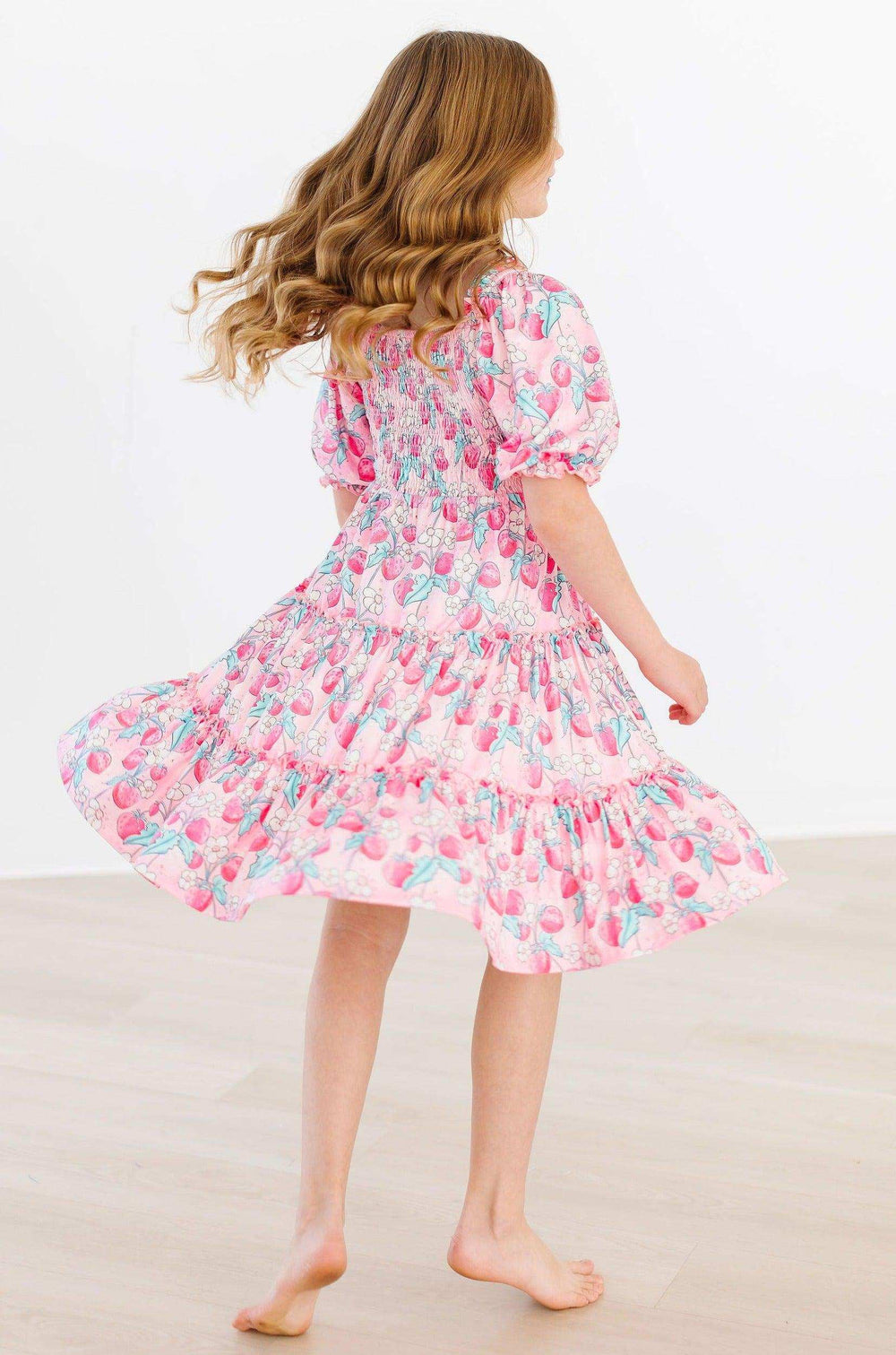 SALE Strawberry Shortcake Smocked Ruffle Dress - Mila & Rose ® - Flyclothing LLC