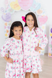 Gingham Bows Satin Jacket - Mila & Rose ®