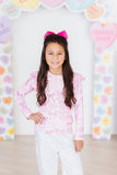 Twinkle Ties L/S Ruffle Tee - Mila & Rose ®