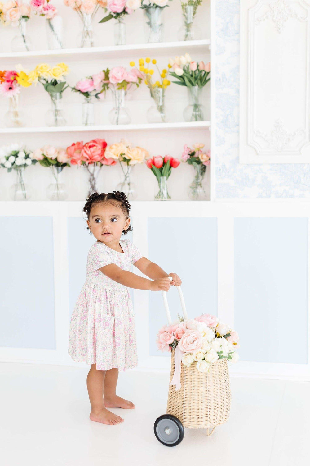 Blooming Beauty S/S Pocket Twirl Dress - Mila & Rose ® - Flyclothing LLC