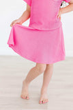 Neon Pink Scrunchy Twirl Skort - Mila & Rose ® - Flyclothing LLC