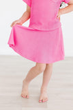 Neon Pink Scrunchy Twirl Skort - Mila & Rose ®